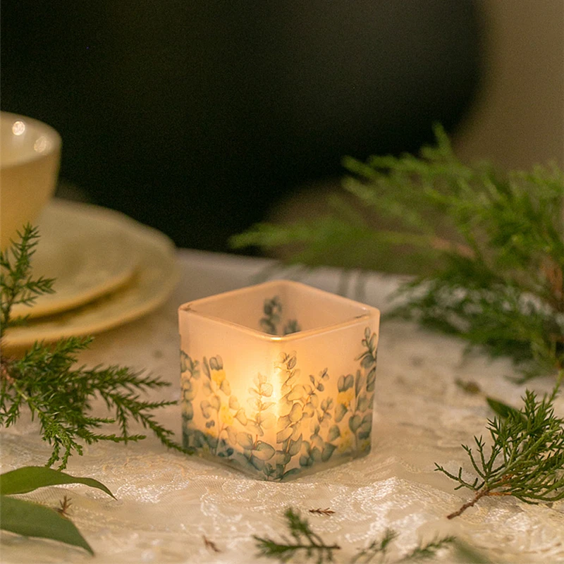 Home Decoration Diningtable Atmosphere Ornaments Cute Elegant Small Candlestick Room Decor