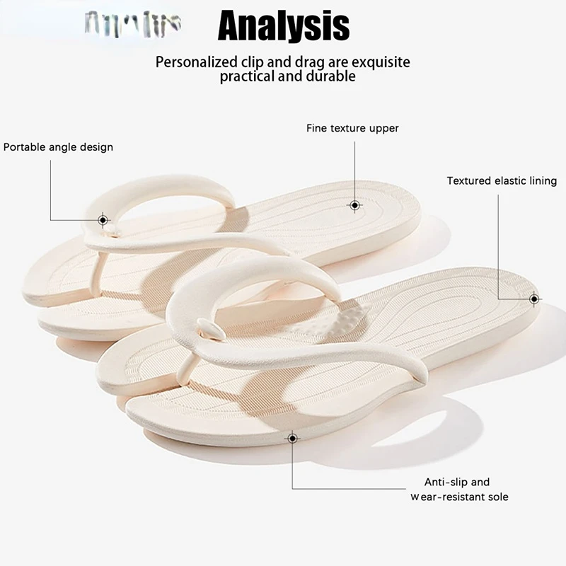 Summer Men Women Foldable Flip Flops Casual Shoes Beach Slides Portable Sandals Non-Slip Bathroom Hotel Travel Light Slippers