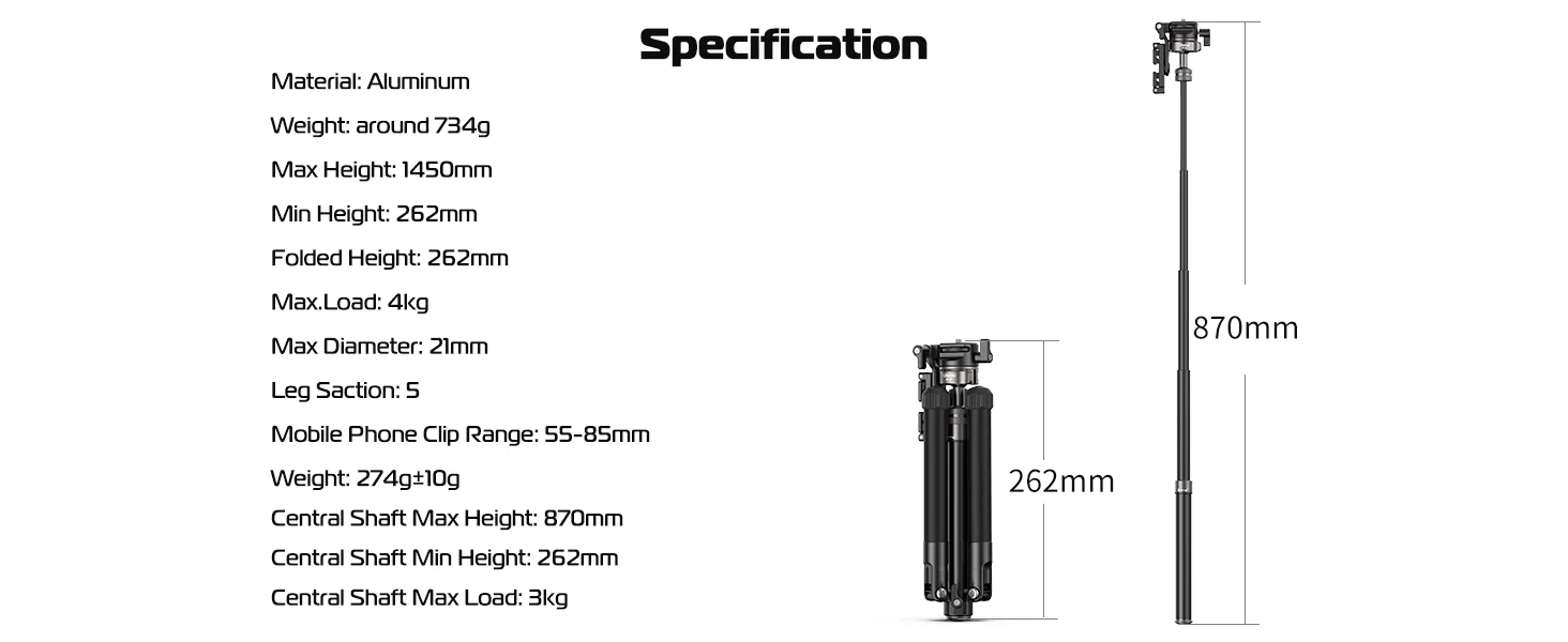 Портативный мини-штатив Ulanzi MT-63 T028GBB1