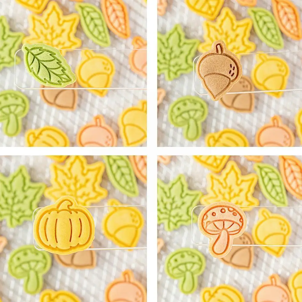 

Форма для выдавливания печенья на День Благодарения, Осеннее печенье, гриб, лист, фрукты, клен, фоторезак, форма, тыква S0j1