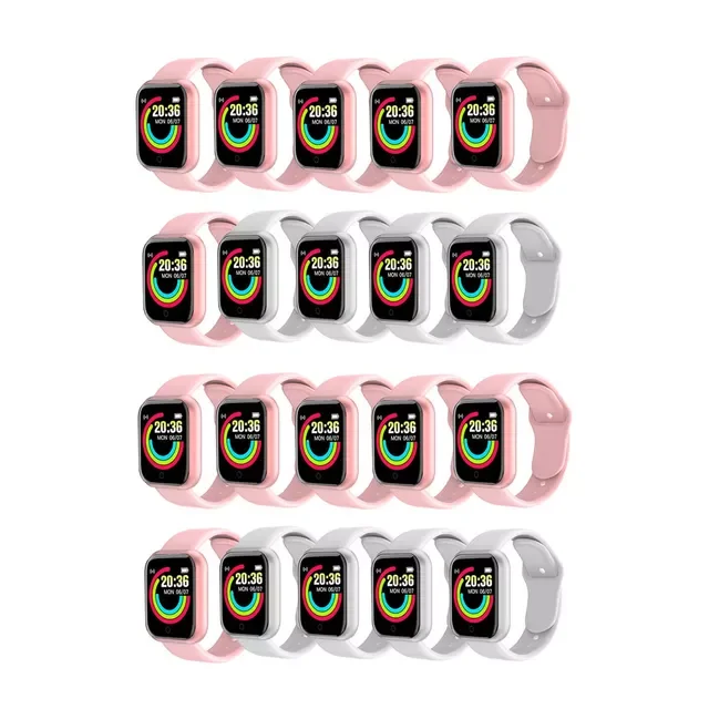 

20pc Y68 Factory Wholesale 10PC New Y68 D20 Pro Smart Watch Men Women Put Photo Diy Watch Face Fitness Tracker Sport SmartWatch