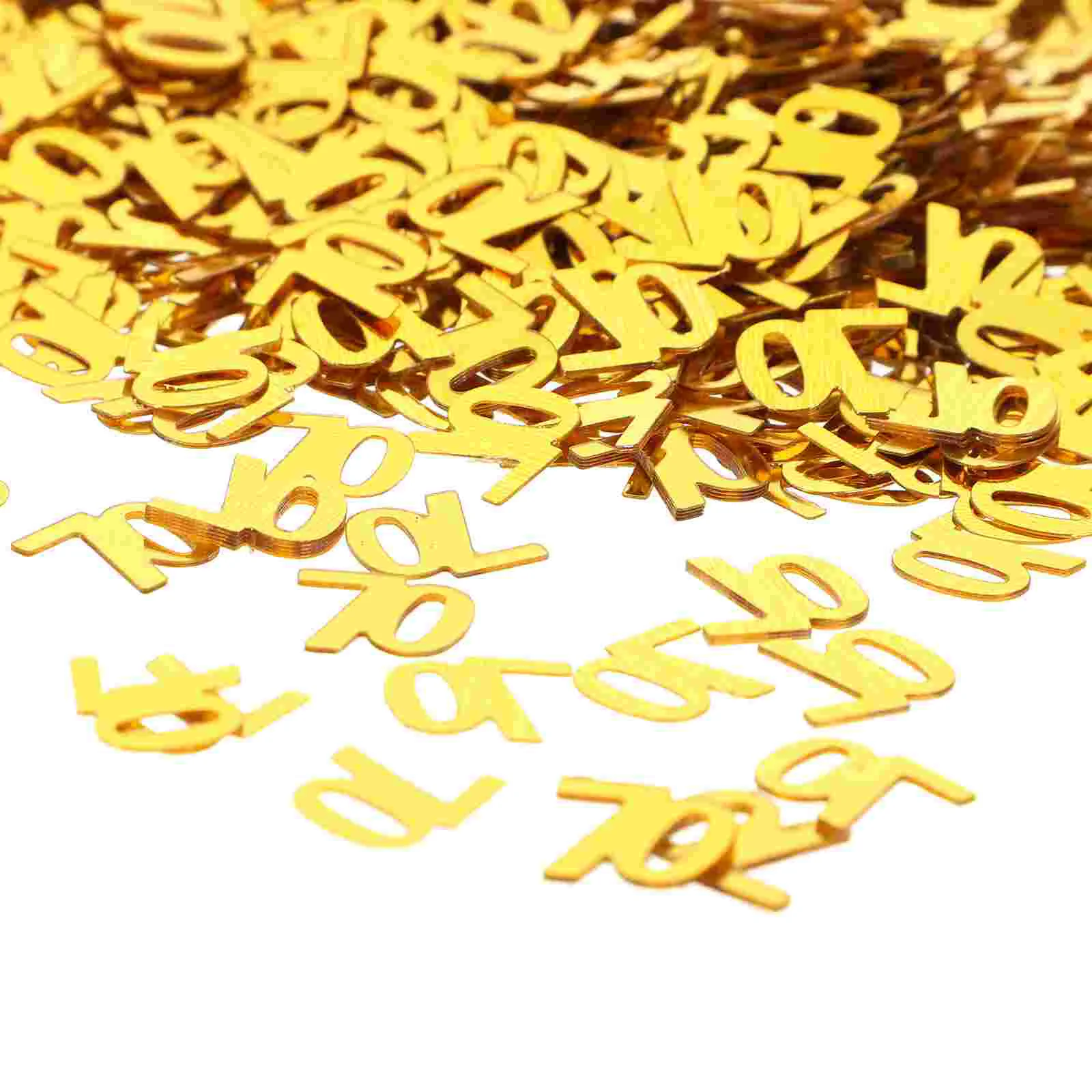 

Table Birthday Party Glitter Number Anniversary 70Th Sequins Sprinkles Scatter Decoration Seventy Years Old Nail Letter