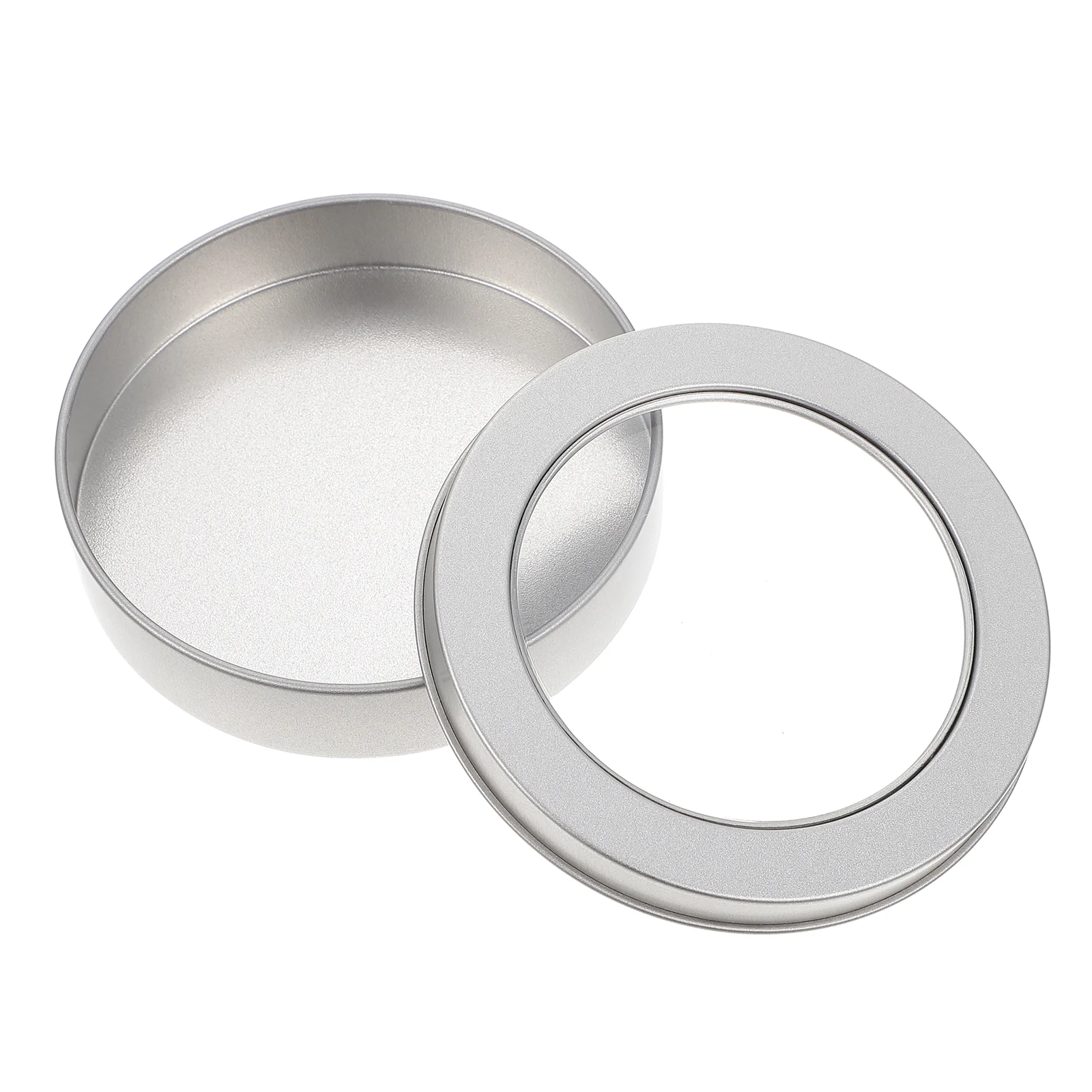 

Christmas Tins Box Round Containers Cookie Tinmetal Empty Lids Lid Clear Treat Party Boxes Baking Holiday Gift Candy
