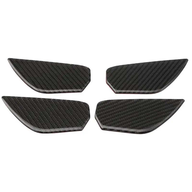 

Practical 4Pcs Carbon Fiber Car Inner Door Handle Bowl Cover Sticker Inner Door Wrist Decoration ForHonda Civic 10th Accessories