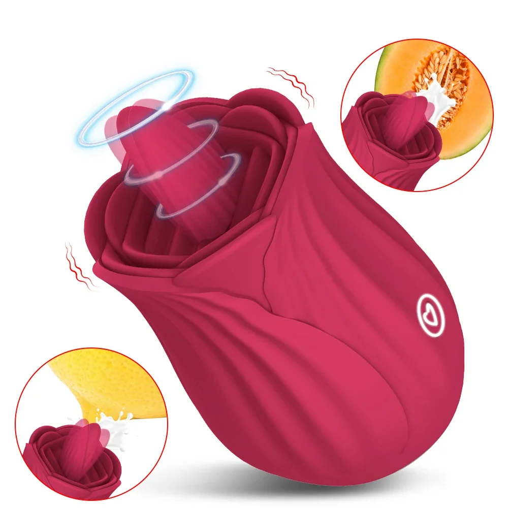 Мощный поворотный вибратор для женщин стимулятор орального соска клитора 10