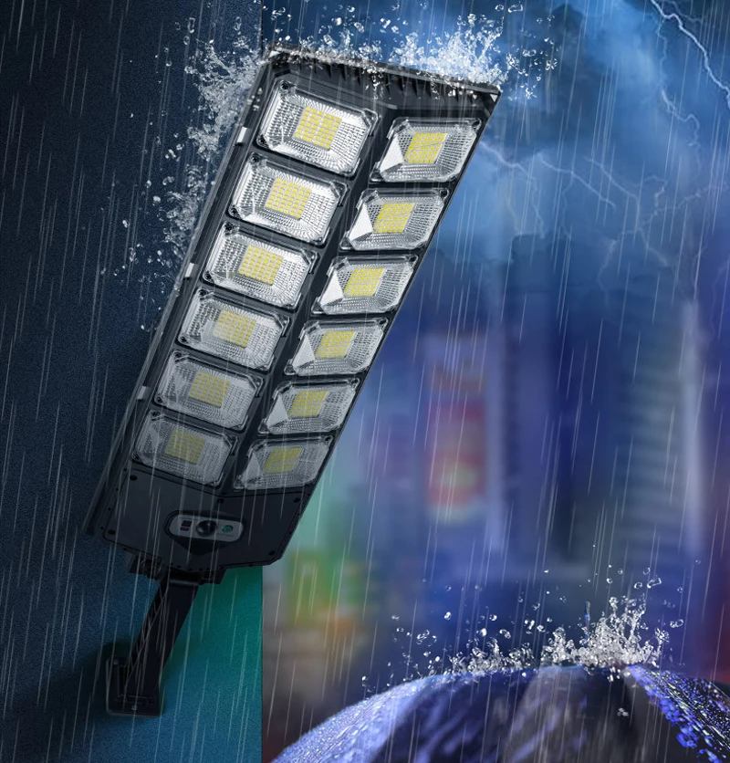 2022 Новый 15000LM 8000W 504LED уличный фонарь на солнечной батарее двухрядный сасветильник
