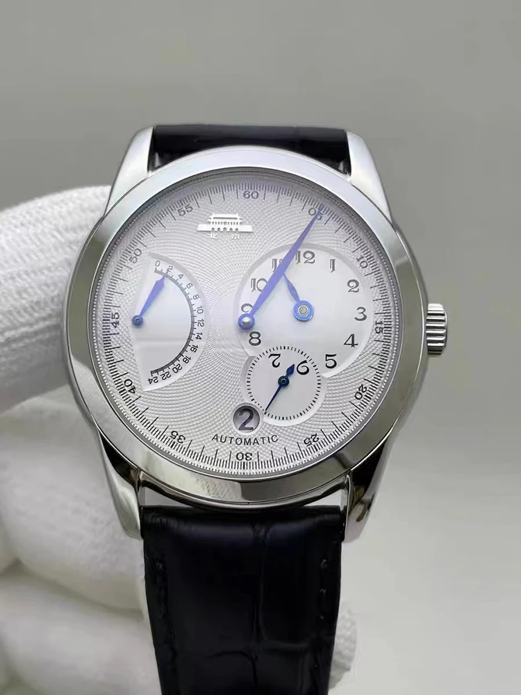 Пекинские автоматические часы мужские винтажные наручные в стиле ретро 41 мм