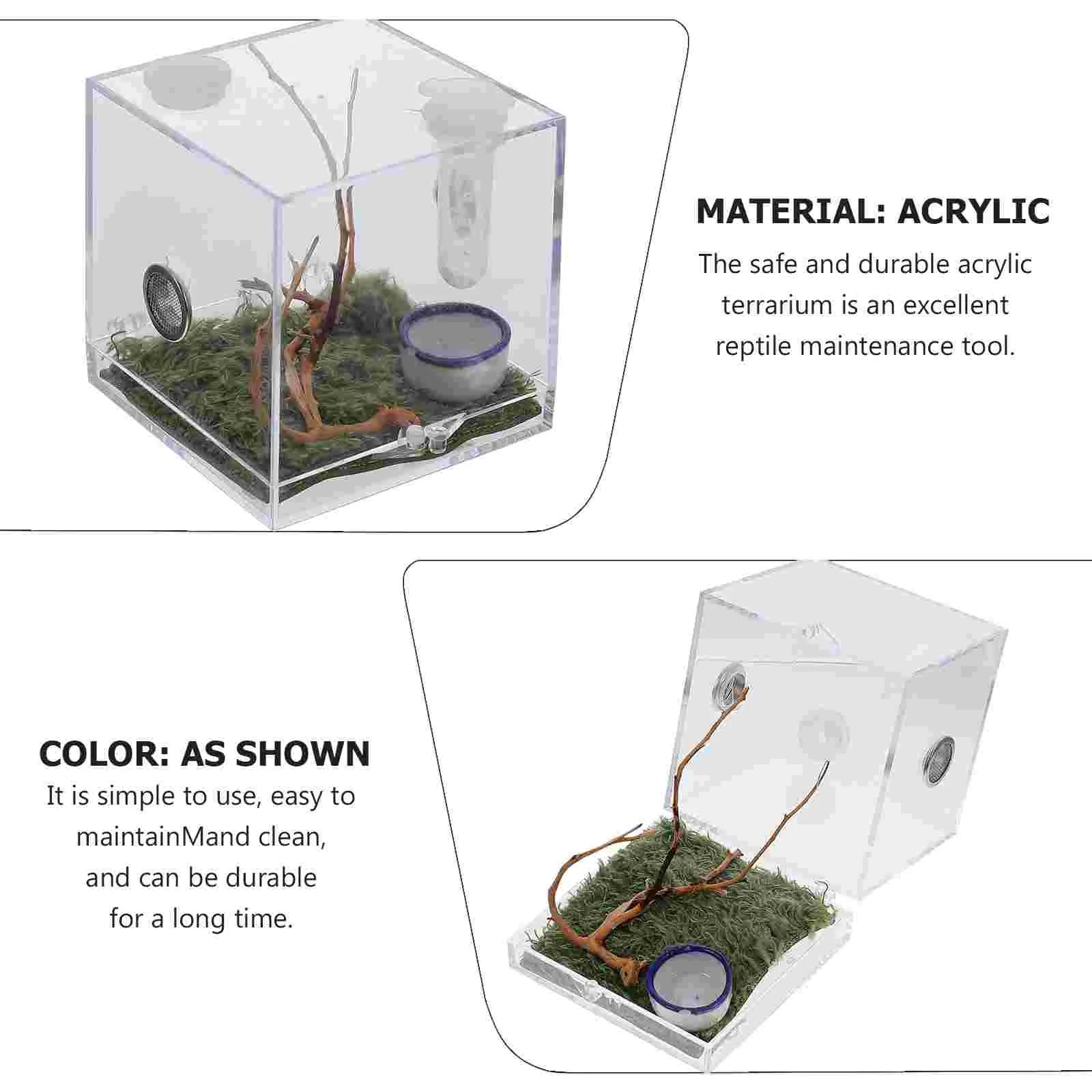 2 компл. ящик для разведения пауков капельница насекомых гостиная среда обитания