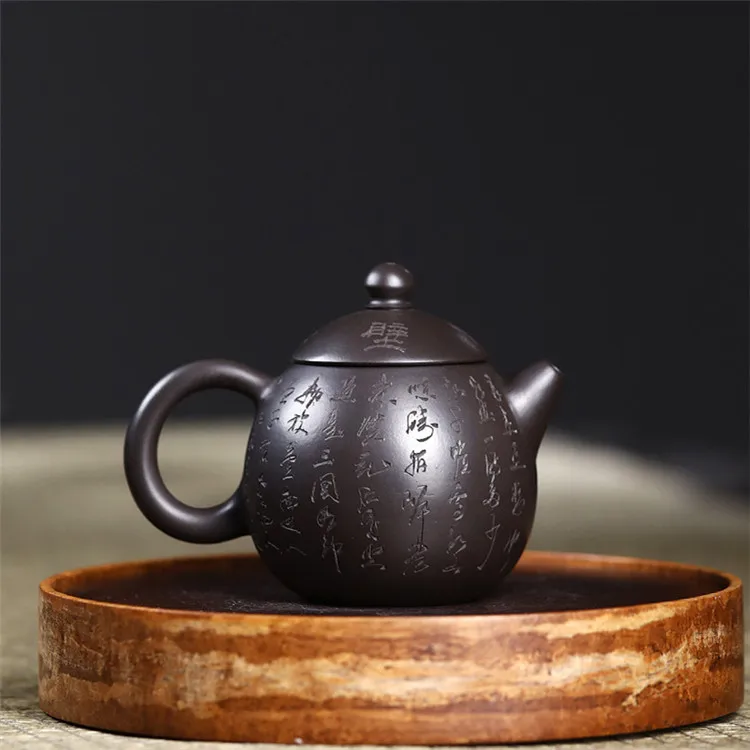 

Classic Yixing Purple Clay Teapots Raw Ore Black Mud Dragon Tea Pot Tea Ceremony Accessories Customized Zisha Teaware