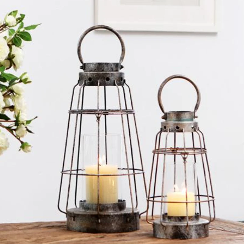 

Nordic Style Candle Holder Home Decoration Dining Table Vintage Candle Holder Metal Chandelier Bougeoir Decorative Items WZ50CH