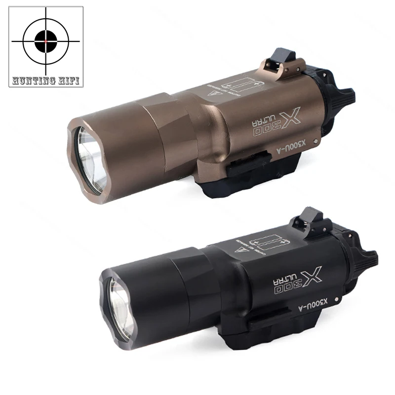 

ScoutLight X300UH-B Weapon Light Ultra-High Dual Output White LED Tactical Hunting Flashlight Fit 20mm Picatinny Rail Metal CNC