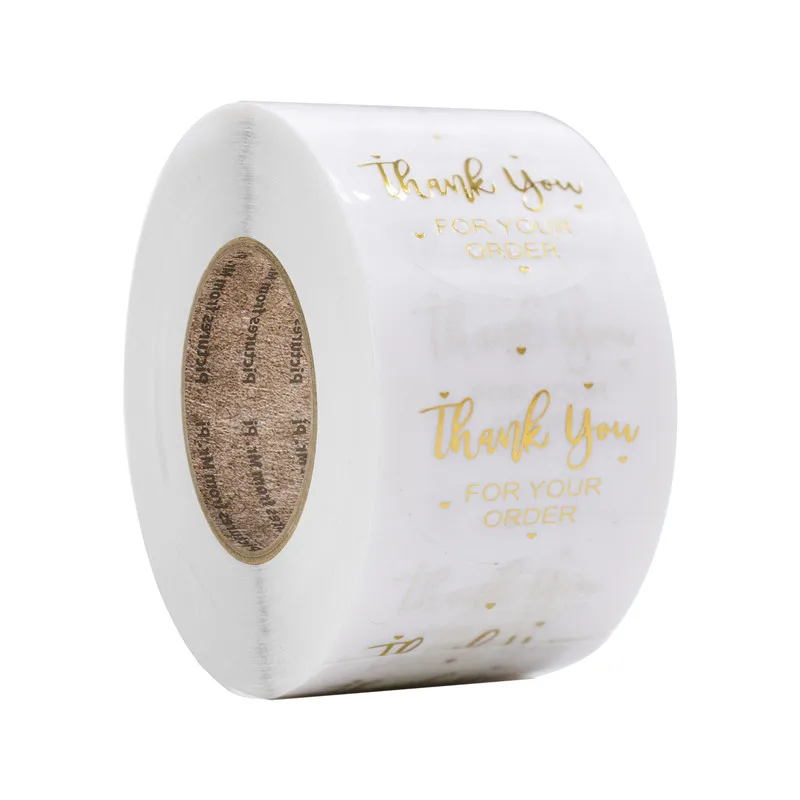 500 шт. спасибо за ваш заказ крафтовые наклейки с круглыми этикетками коробка для
