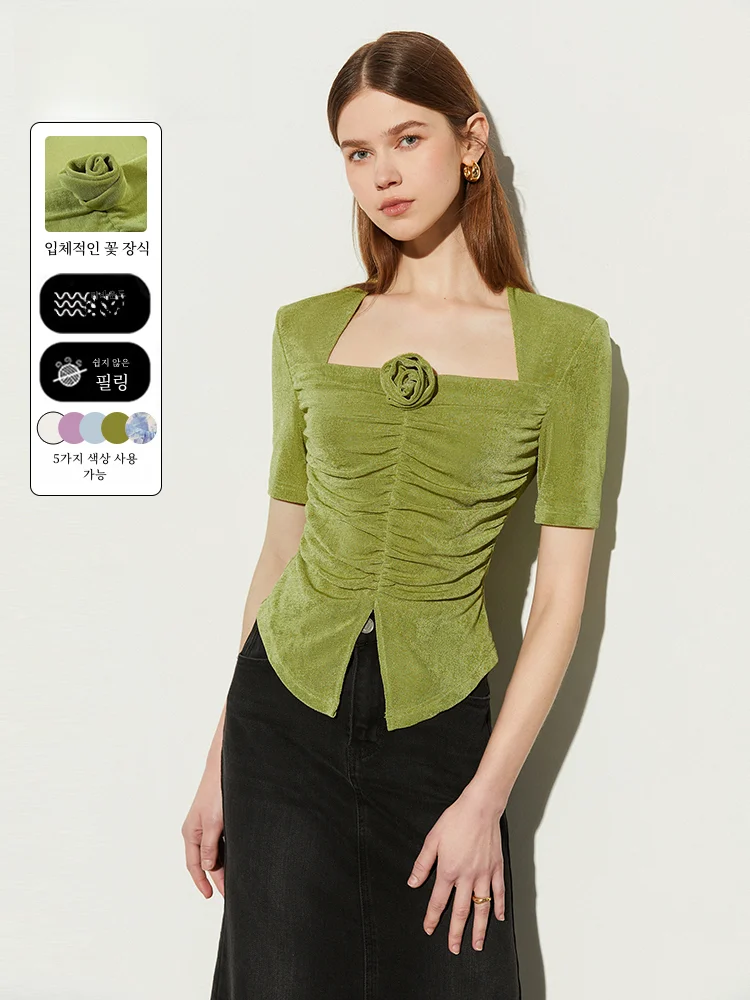 Dplay Летние повседневные минималистичные зеленые топы с принтом сексуальная