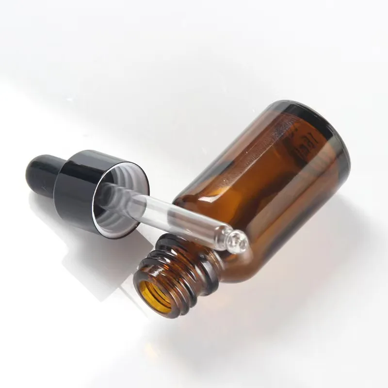 

15/30/50ml Essential Oil Glass Aromatherapy Liquid Brown Drop Empty Dropper Bottle Massage Pipette 14pcs Bottles Refillable