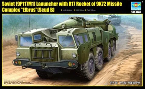

1/35 Soviet Launcher with R17 Rocket Missile Complex Military Scud -B Ballistic Missiles and Trucks 01019