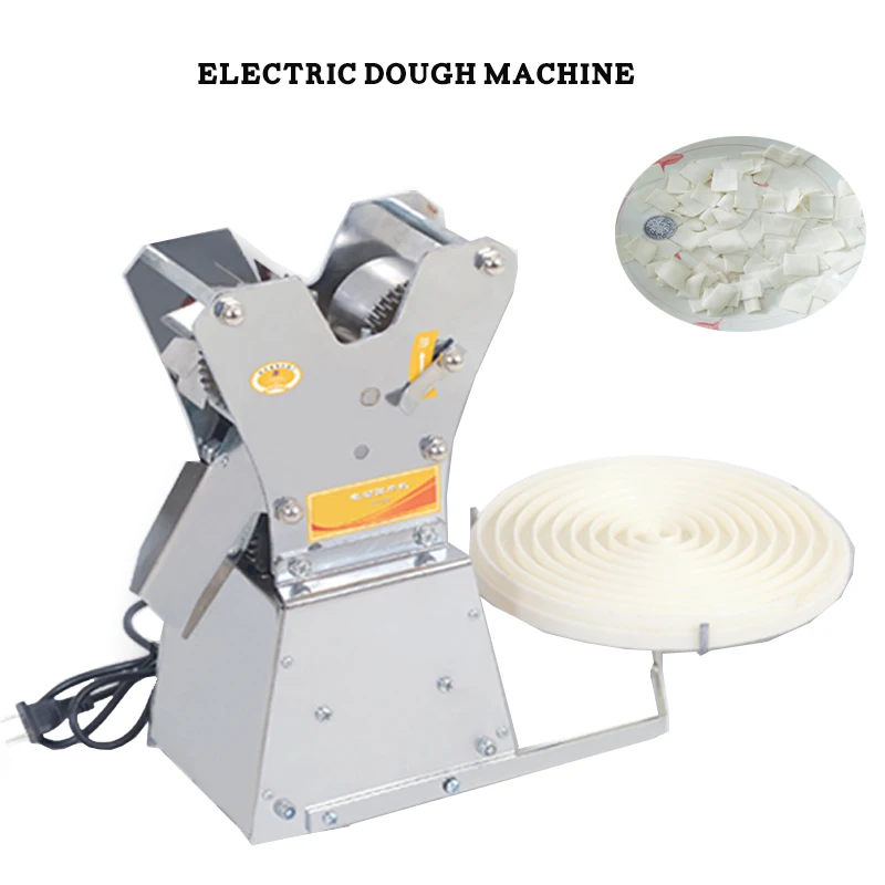 Household Sliced Noodles Making Machine Automatic Pasta Maker Roller Cutter Kitchen Electric Dough Cutting Rolling Machine