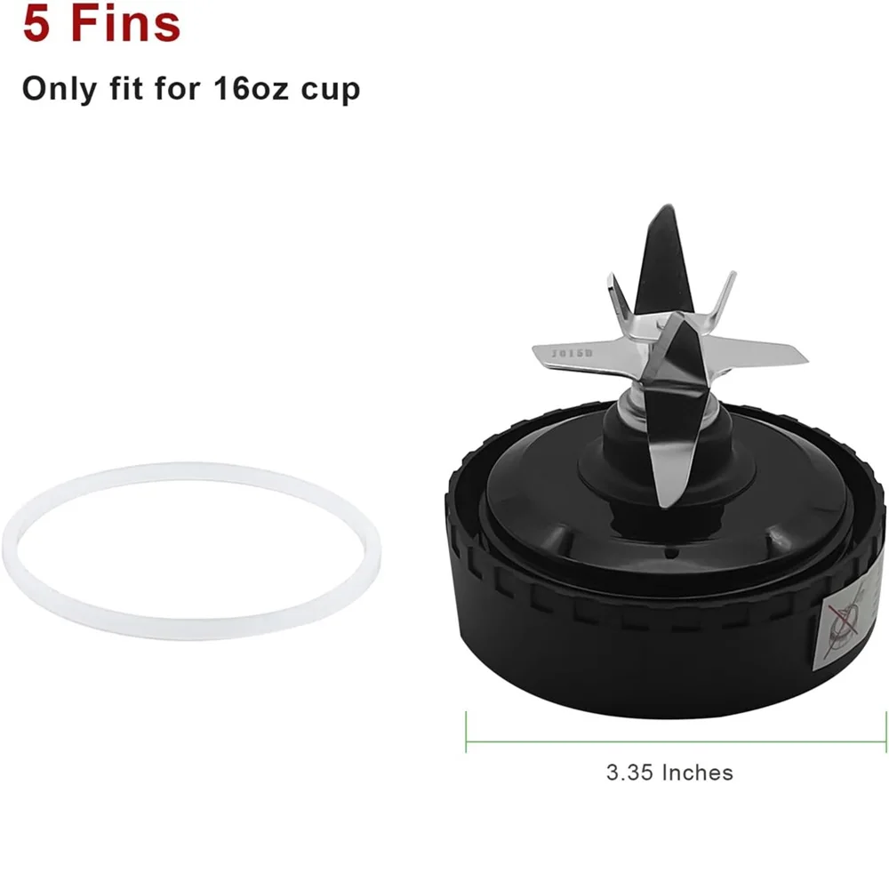 Лезвие блендера с 5 ребрами для Ninja QB3001SS QB3000 QB3004 QB3005 QB3000SSW-30 QB3000QR-30 QB3001SS-30 QB3000QBK