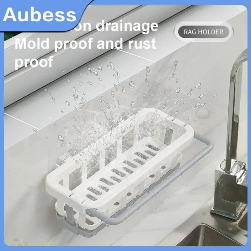 

Kitchen Gadgets Accessories Tool Storage Basket Shelf Extensible Design Dish Drainer Soap Rack Easy To Storage Telescopic