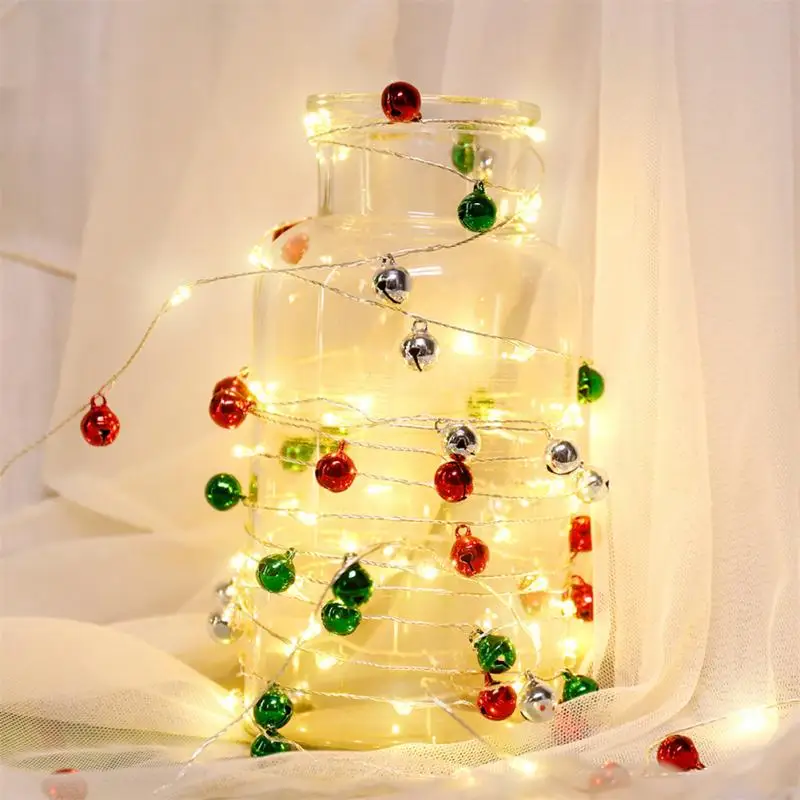 

Светодиодная гирлянда с медным проводом и дистанционным управлением, Рождественская лампа-лента для спальни, дома, свадьбы, украшение на но...