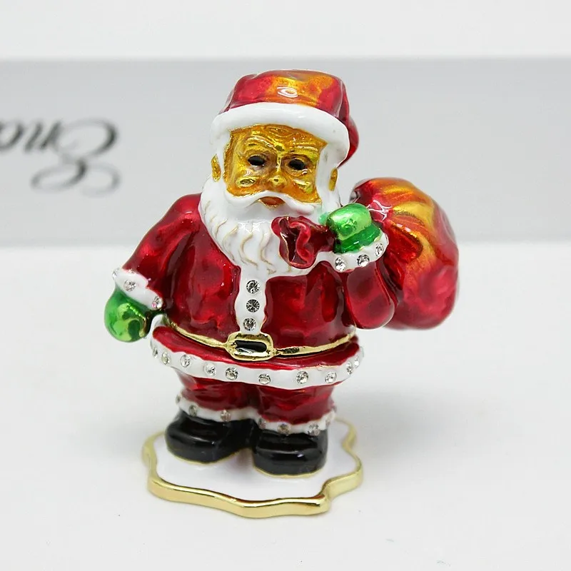 Рождественские подарки шкатулка для украшений с Санта-Клаусом и Оловянным