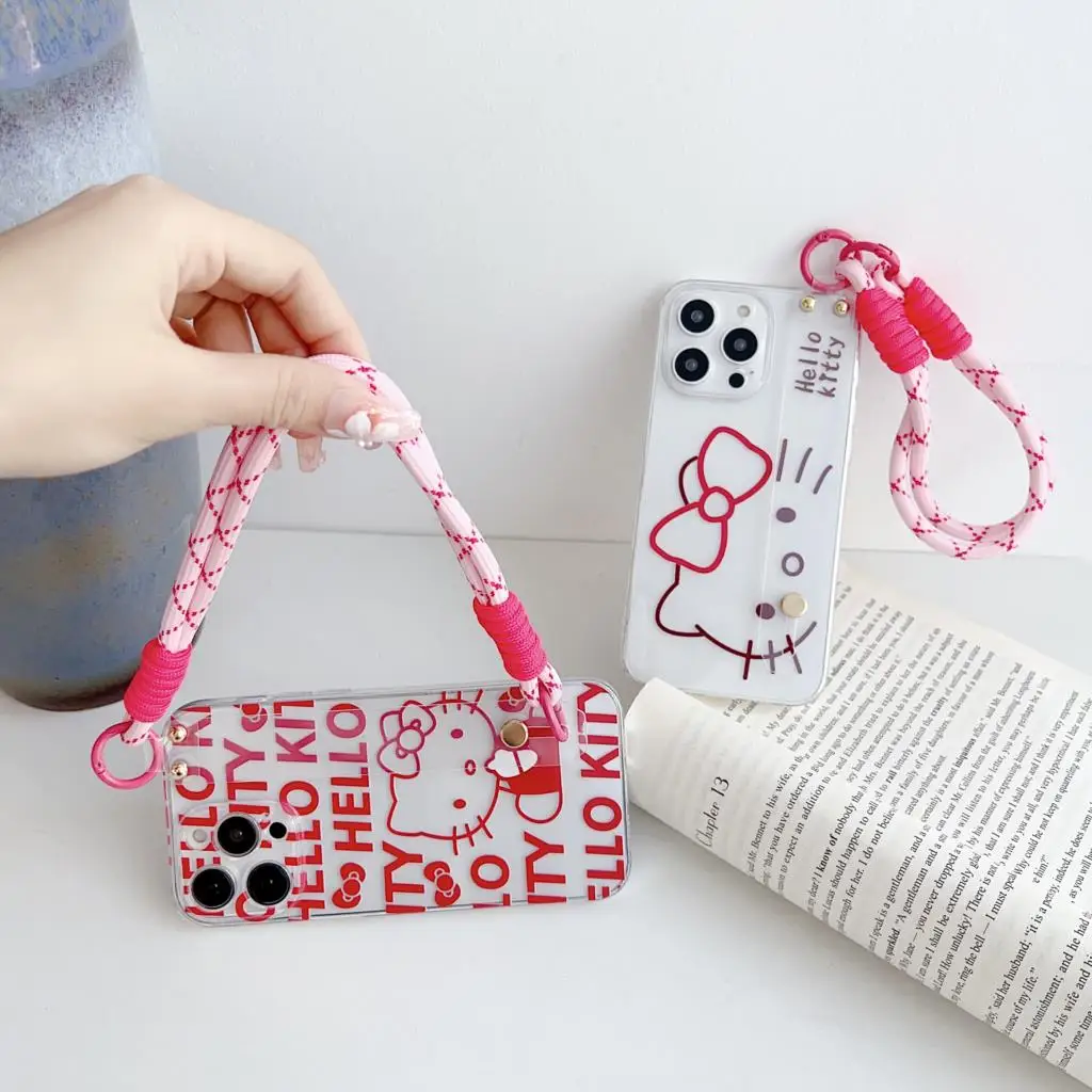 Ремешок на запястье Hello Kitty для Vivo Y75 Y33 Y55 T1 Y52T Y55s Y76 Y83 Y81 V11 X21s V20 V21 V25 Y02