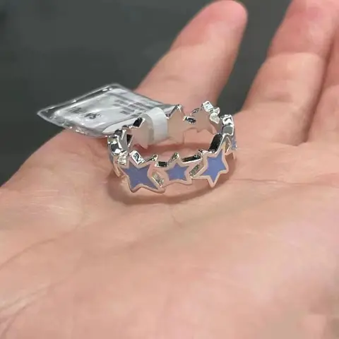 Винтажные розовые звёздочки из цинкового сплава