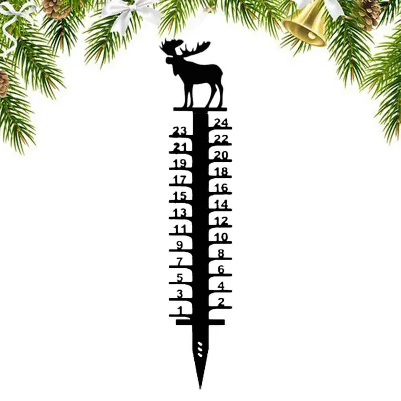 

Snow Gauge Outdoor Snow Gauge Yard Stake Christmas Holiday Outdoor Measuring Gauge Stakes For Yard Decoration