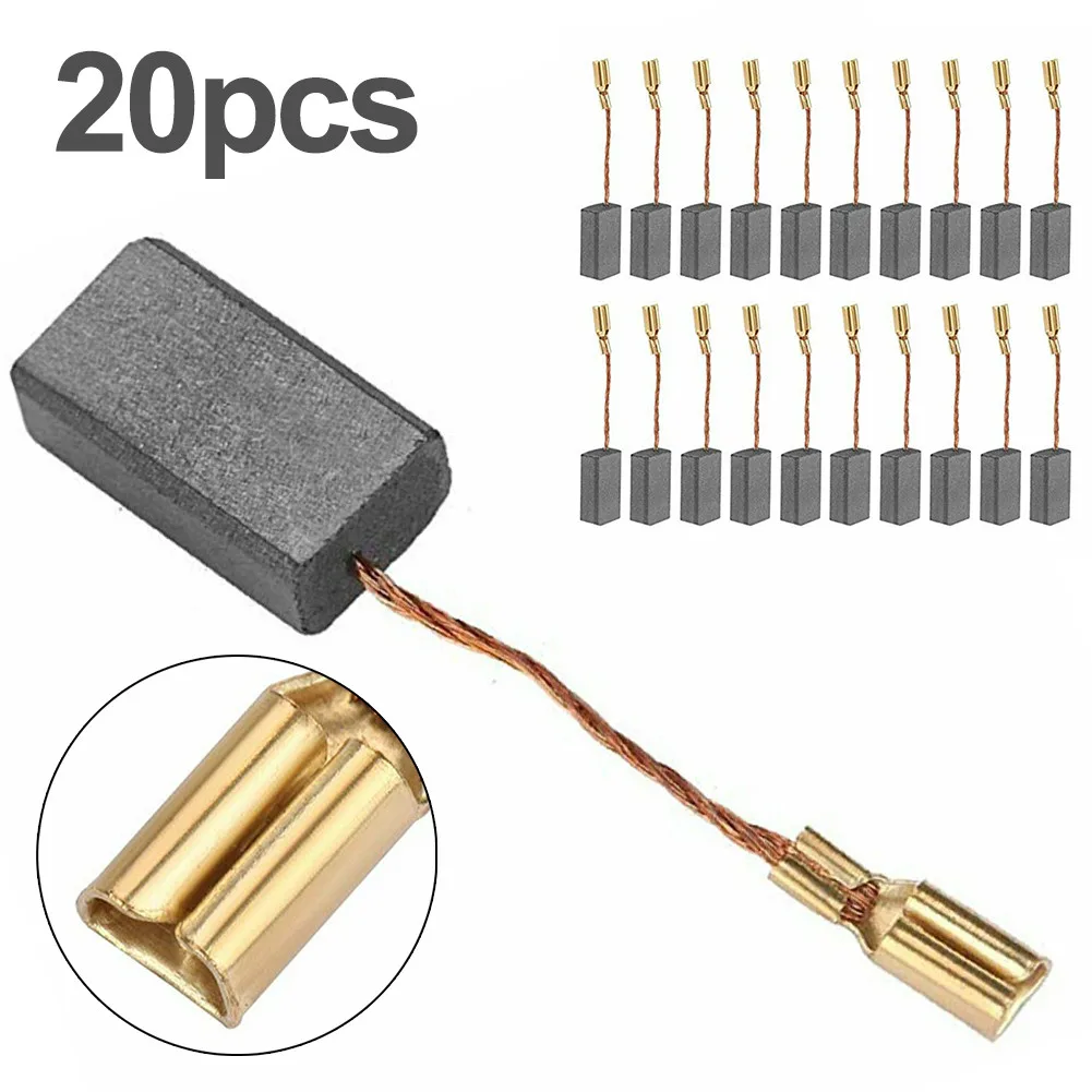 

20pcs 15x8x5mm Carbon Brush For Bosch-Hitachi Metabo Angle Grinder Electric Hammer Drill Circular Part Power Tool