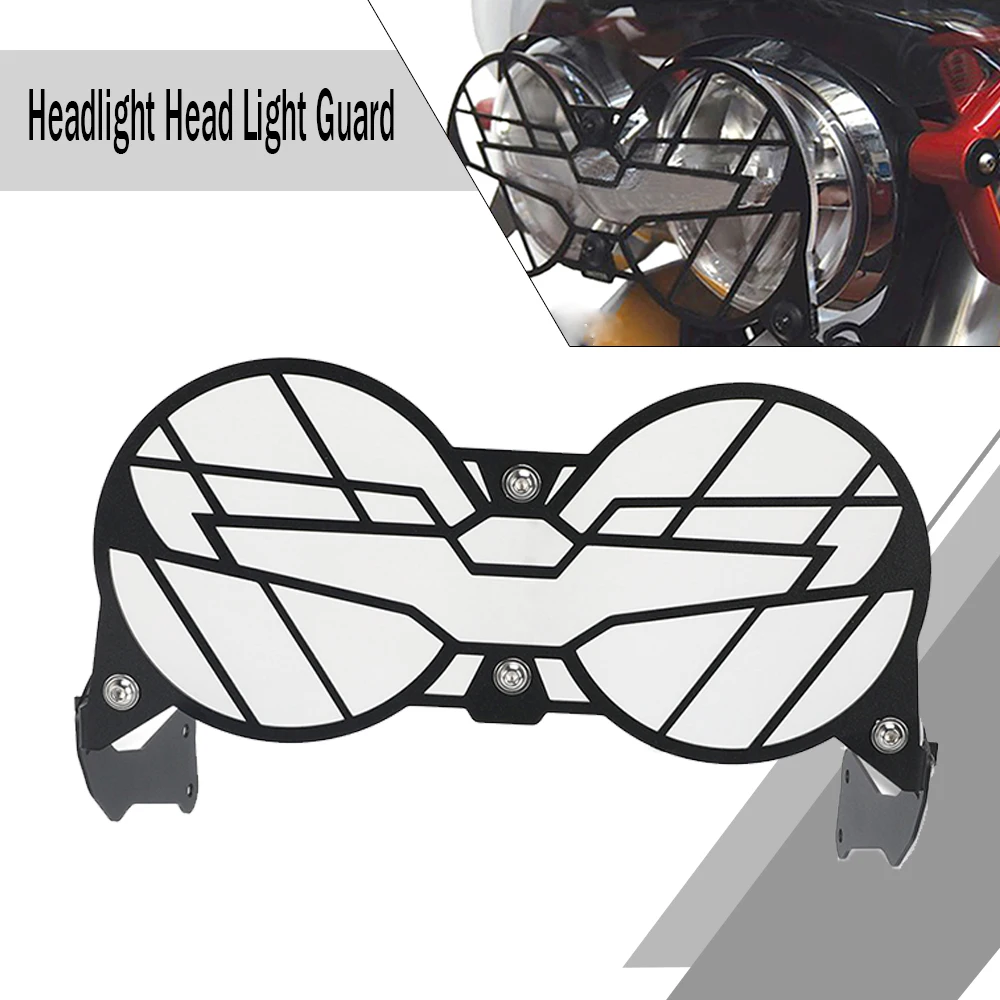 

New For Moto Guzzi V85TT V85 TT V 85 TT Motorcycle Folding Headlight Head Light Guard Protector Grill Double Cover 2019 - 2024