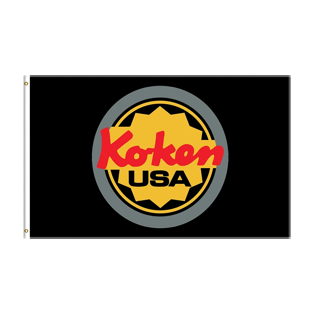 

3x5Fts KOKENs Flag Polyester Printed Racing Car Banner For Decor
