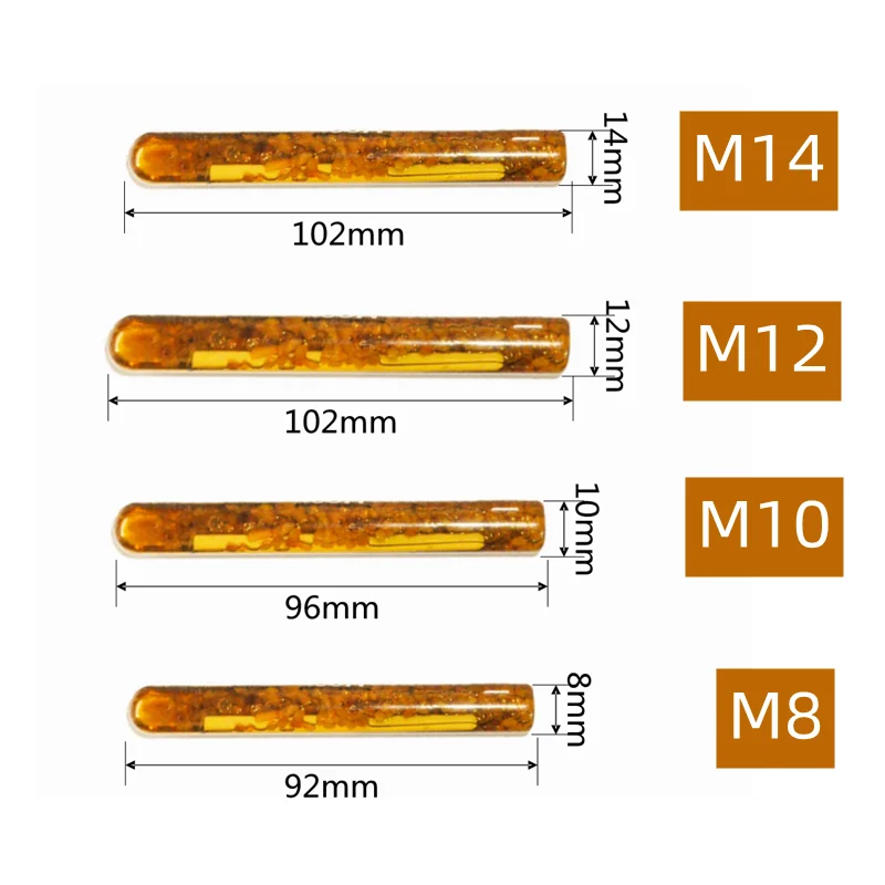 20 Pieces Super Strength Anchoring Adhesive Chemical Agent Anchor Glass Tube Expansion Wall Expansiones |