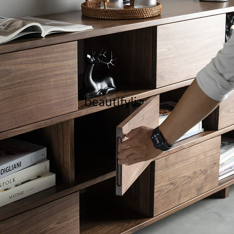 Книжный шкаф B6 из черного ореха