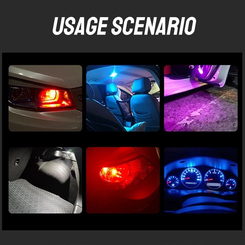 Автомобильная светодиодная лампа W5W T10, 6000 К, 12 В (art.: 3920c10c8cd36) - 3920c10c8cd36