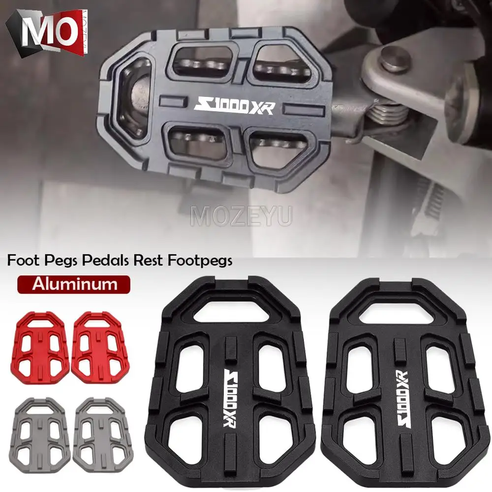 

CNC Motorcycle Accessories Billet Wide Foot Pegs Pedals Rest Footpegs For BMW S1000XR S 1000 XR 2015 2016 2017 S1000 XR s1000xr