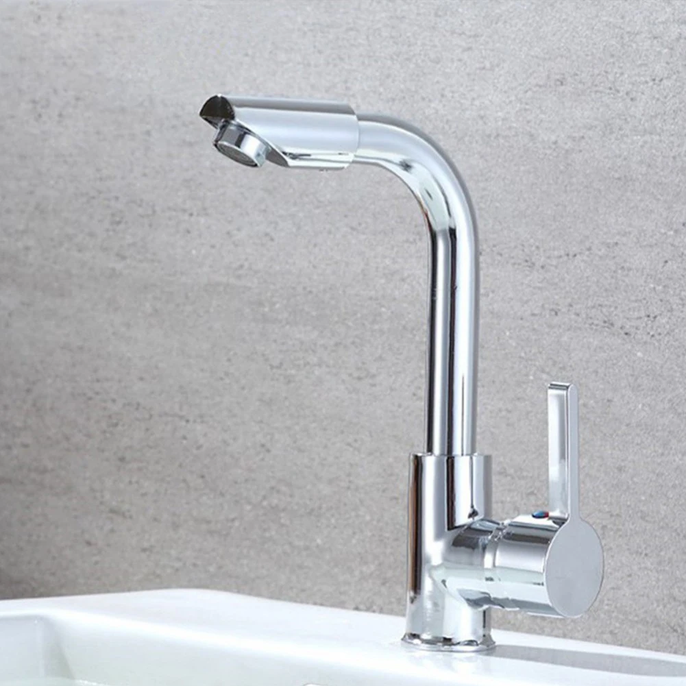 

360 Rotation Bathroom Basin Faucet Bathroom Faucet Zinc Alloy Creative Sink Mixer Tap Hot & Cold Waterfall Basin Faucet