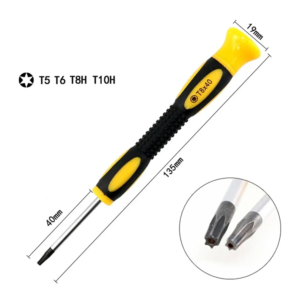 Ручные инструменты отвертка черная для 360° шестигранная серебряная Torx T10H высокое