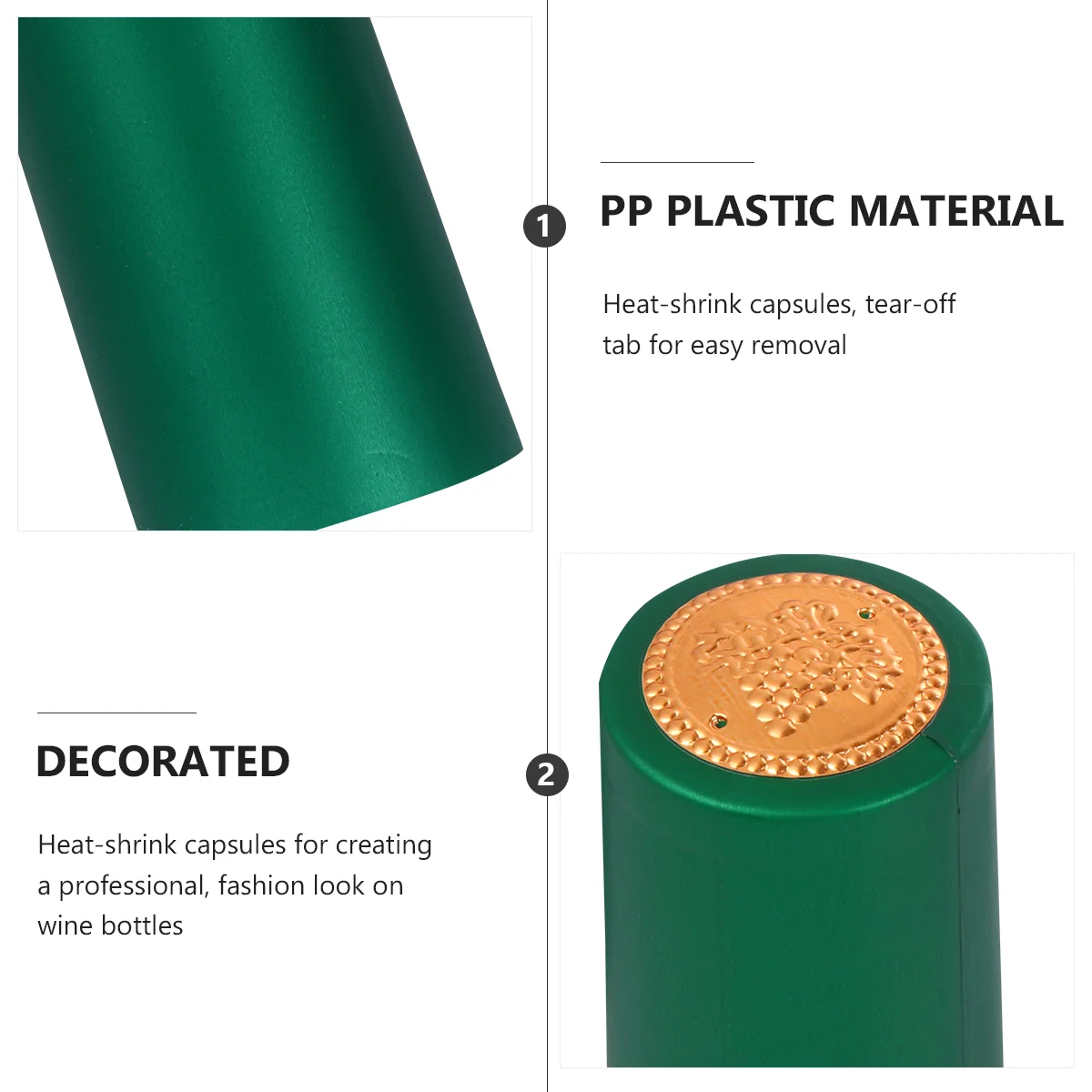 100 шт. капсулы красная термоусадочная пленка для бутылок термосвариваемая крышка