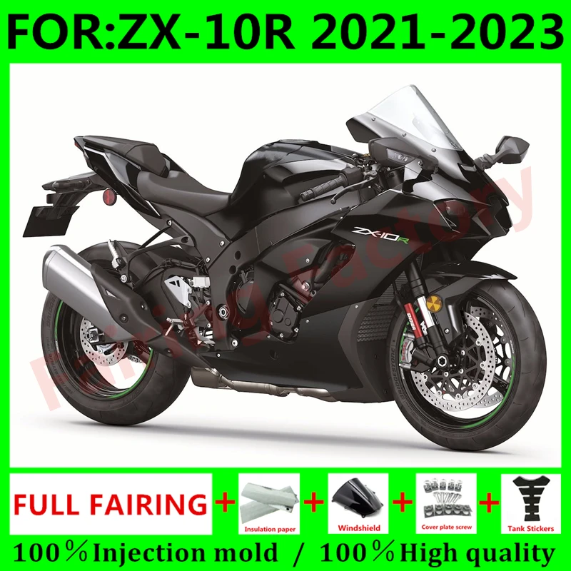 

Новый комплект обтекателей из АБС-пластика для мотоцикла, подходит для ниндзя ZX-10R ZX10R zx 10r 2021 2022 2023, полный комплект обтекателей для кузова, ч...