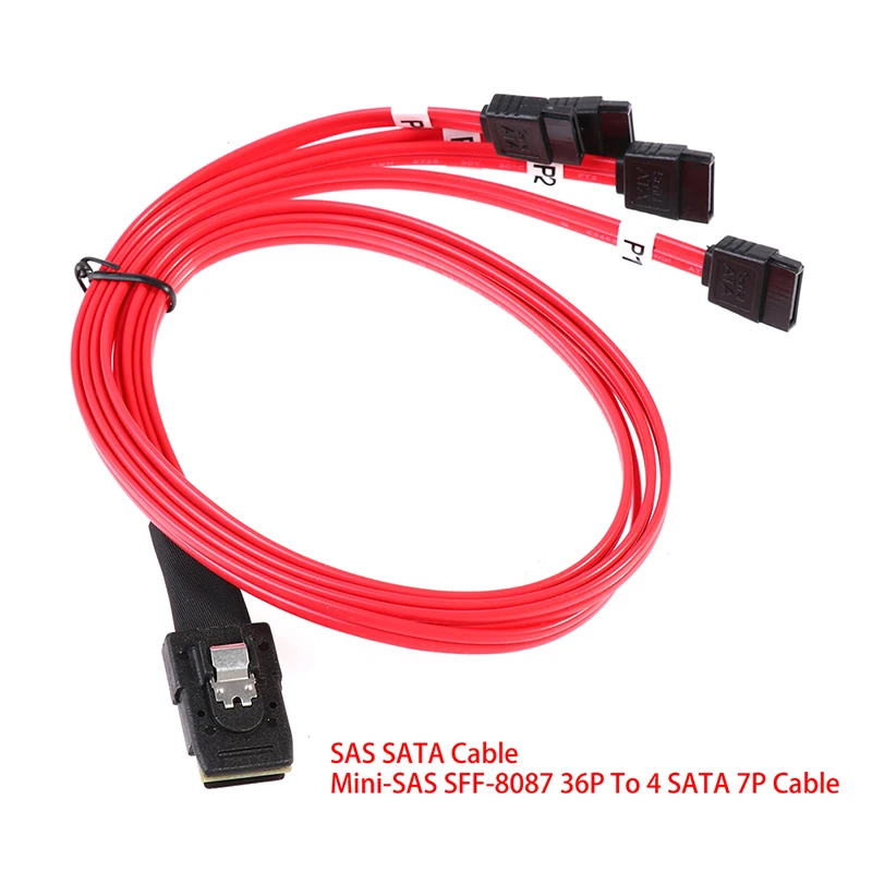 

Кабель SAS SATA Mini-SAS SFF-8087 36P к 4 SATA 7P, кабель для жесткого диска, провод для передачи данных, 50 см, скорость передачи данных до 12 Гбит/с
