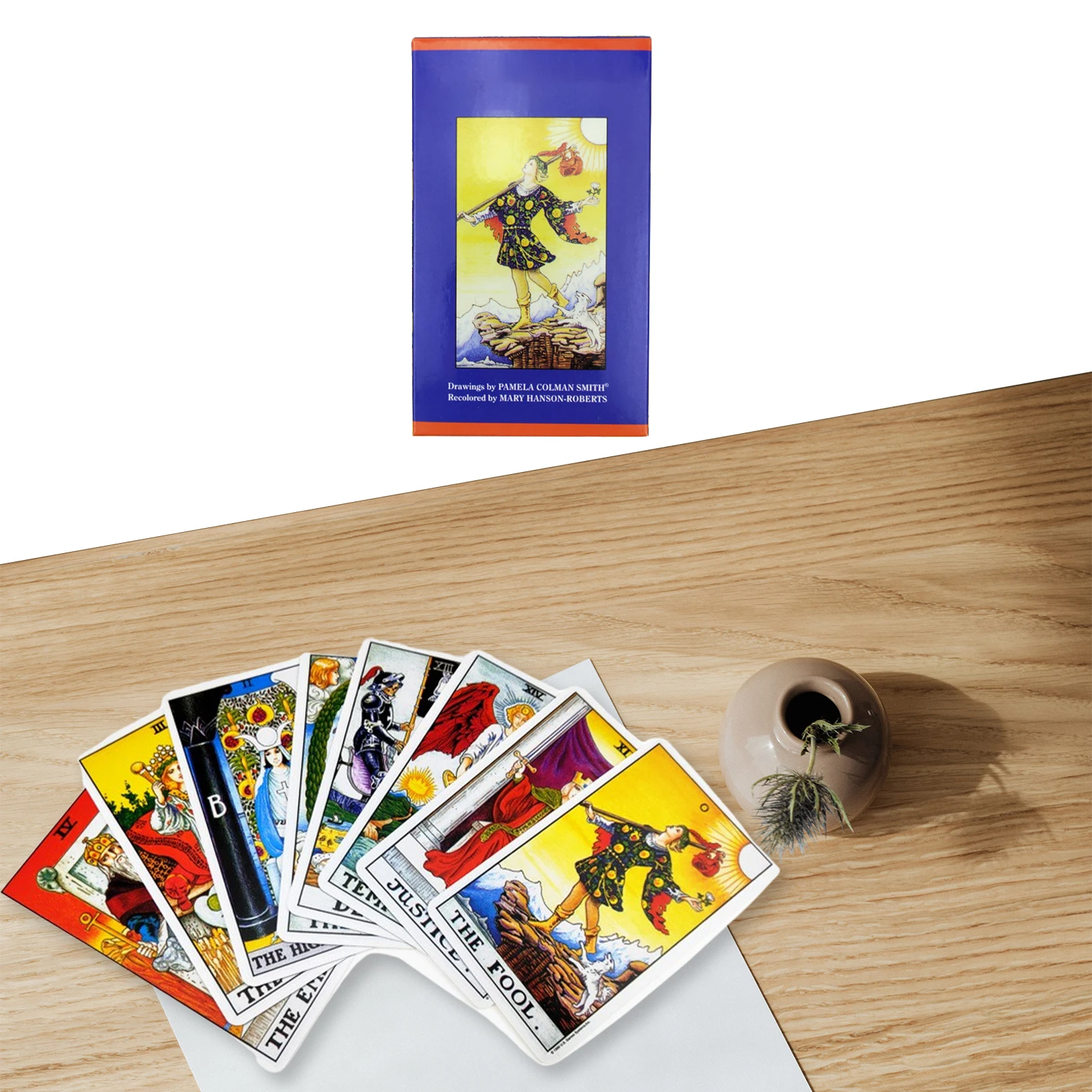 

Tarot Cards Universal Waite Tarot Deck Oracle Cards Board Game Magical Fate Divination Tarot Card For Women Girls Use