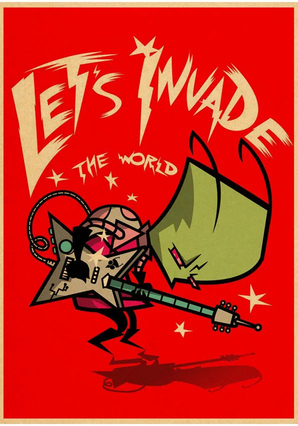 

Винтажный постер Invader Zim