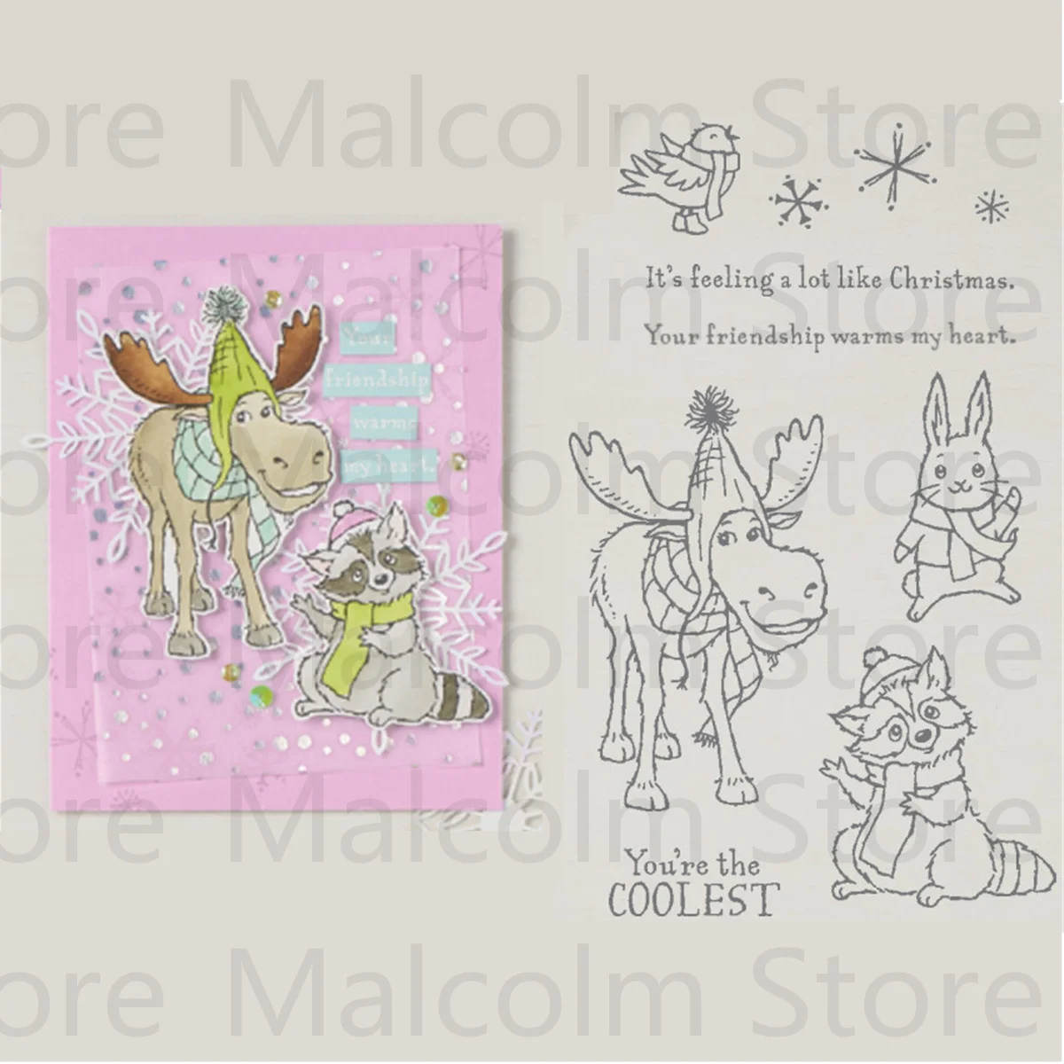 

Deer Metal Cutting Dies And Silicone Stamps Stencils For DIY Scrapbook Photo Album Card Decorative Craft Embossing Christmas New