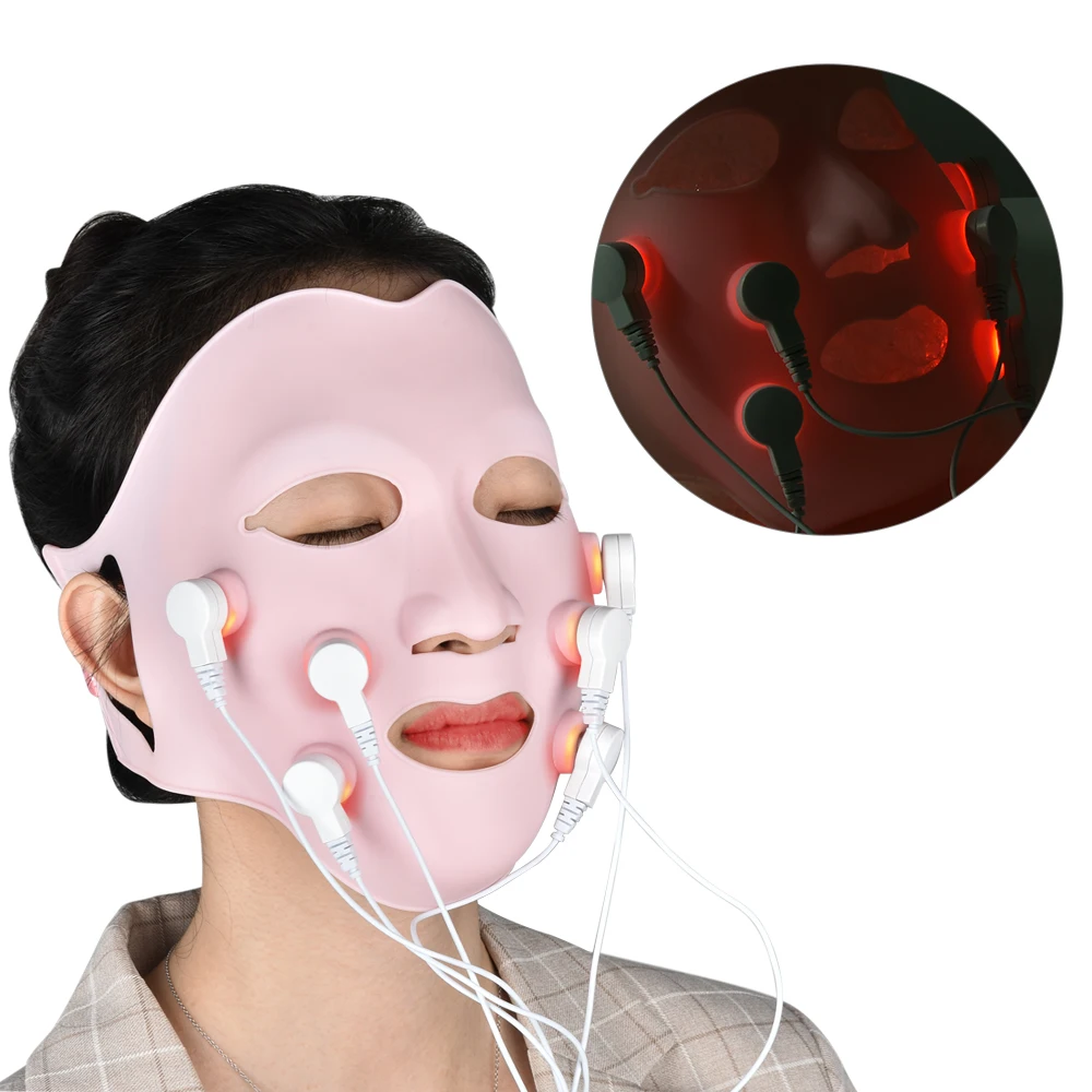 

LED Face Mask Red Light Photon Therapy Anti-Aging Anti Wrinkle Acne Removal Facial Mask Skin Care Beauty Device Lift Massage