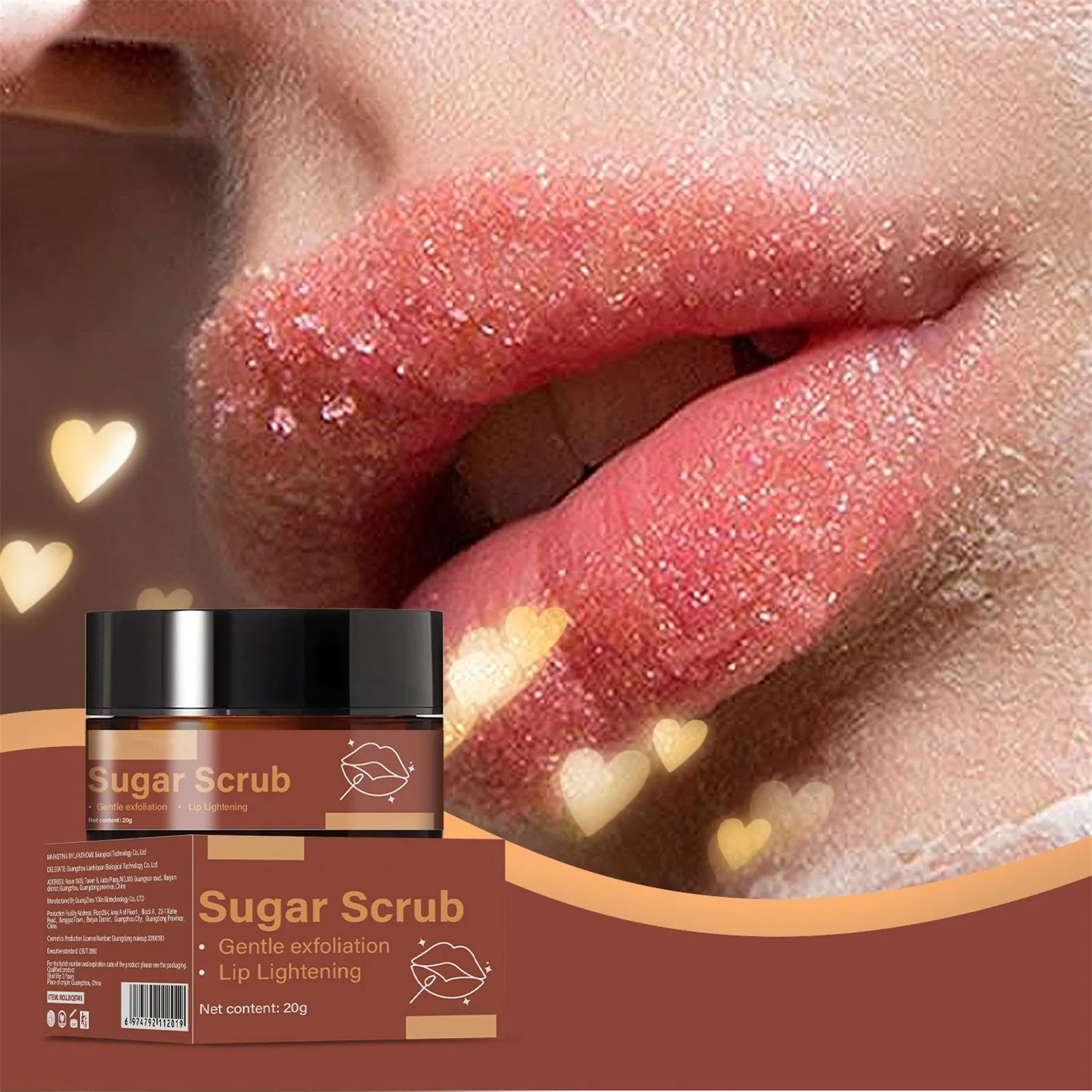 

Rose Brown Sugar Orange Lip Care Balm Lip Scrub Lip Exfoliator Moisturizing Nourish Fine Lines Brown Sugar Lip Scrub Lip Care
