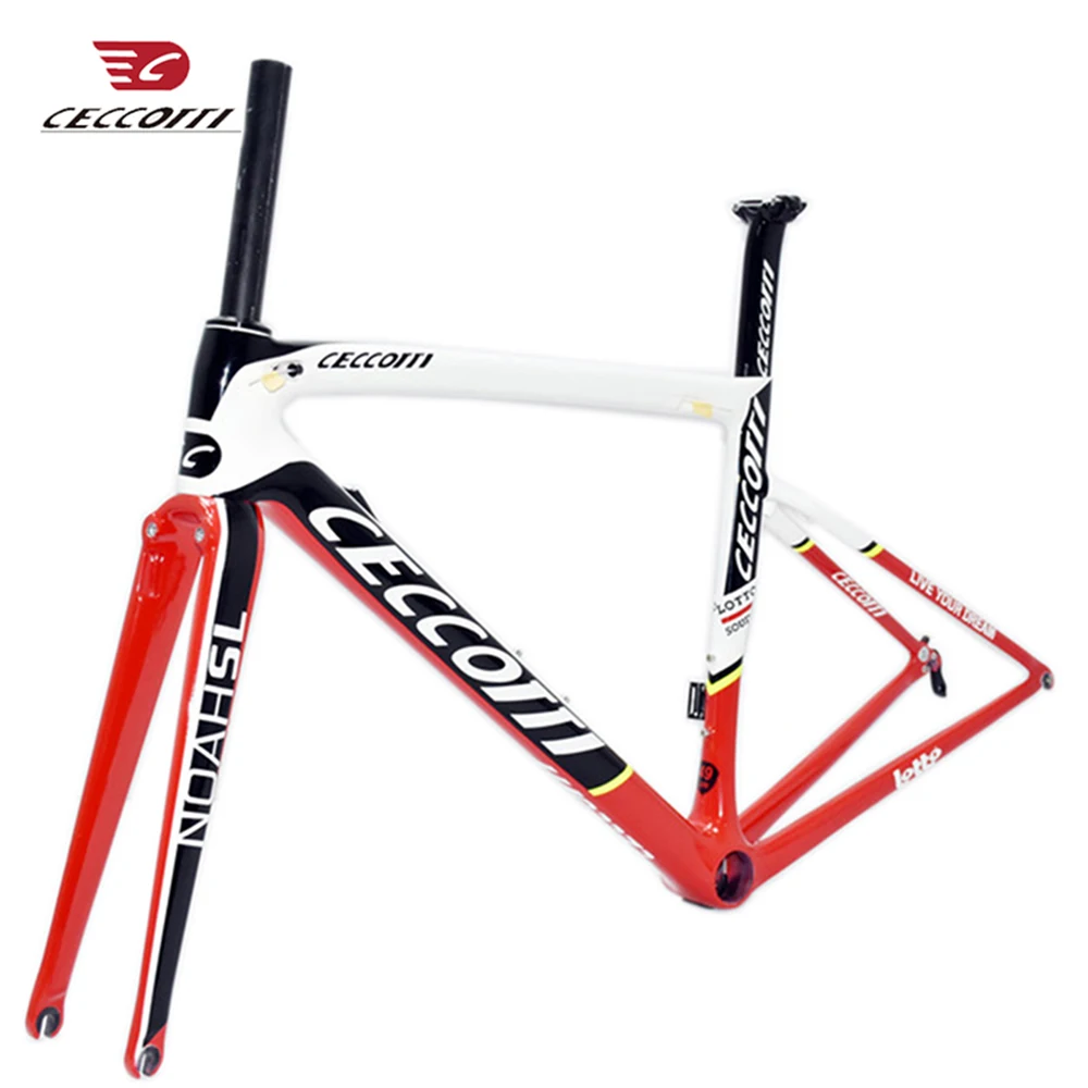Carbon Fiber Road Bike Frame Rim Brake Super Light Bicycle Frameset T1000
