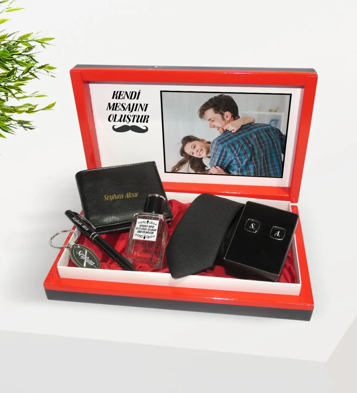 

Personalized Photo and Mail In The Box Men Accessory gift Seti-2