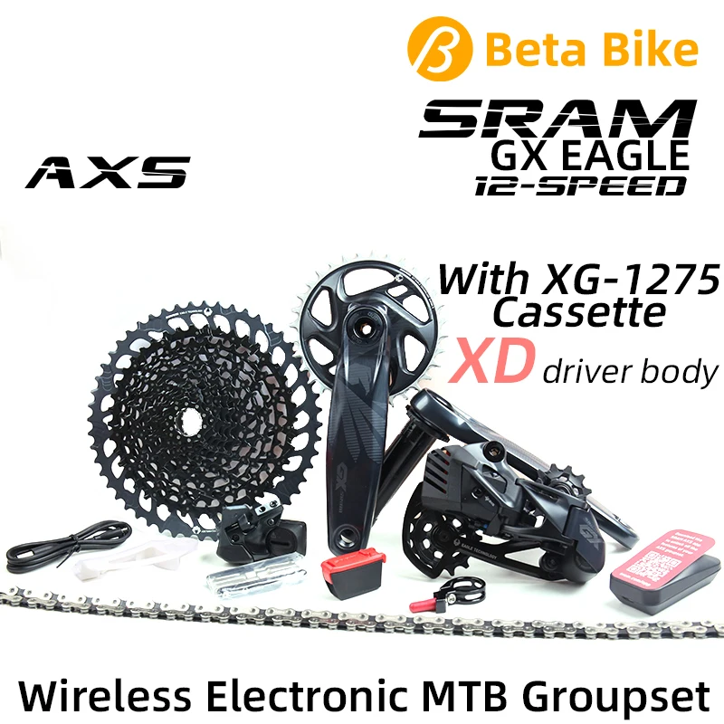 

SRAM GX EAGLE AXS 12S 12 Speed Derailleur Shifter Electronic Wireless Parts Cassette XG 1275 XD Chain Crankset MTB Bike Groupset