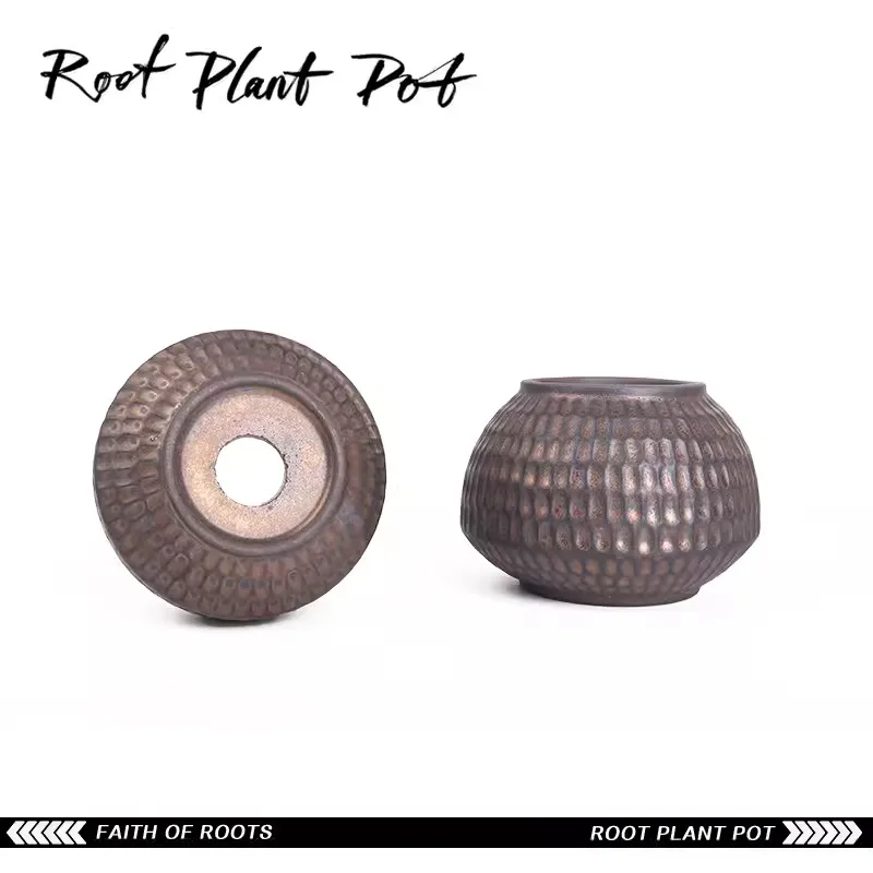 Большой черный корневой горшок для растений Majima Honey Urn Ebisu Xiao Модный цветочный