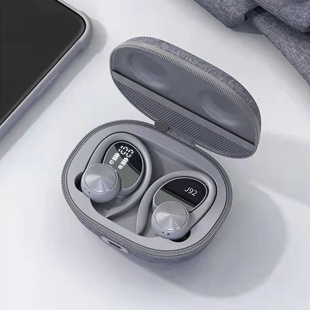 Спортивные TWS-наушники 5 0 Bluetooth-совместимые с шумоподавлением водонепроницаемые