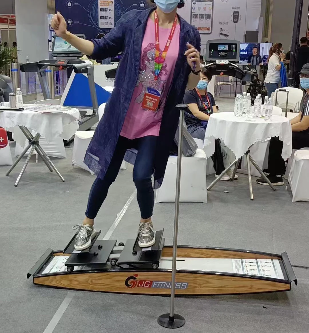 Новое поступление новый дизайн симулятор крытых лыж фитнес-лыжная машина